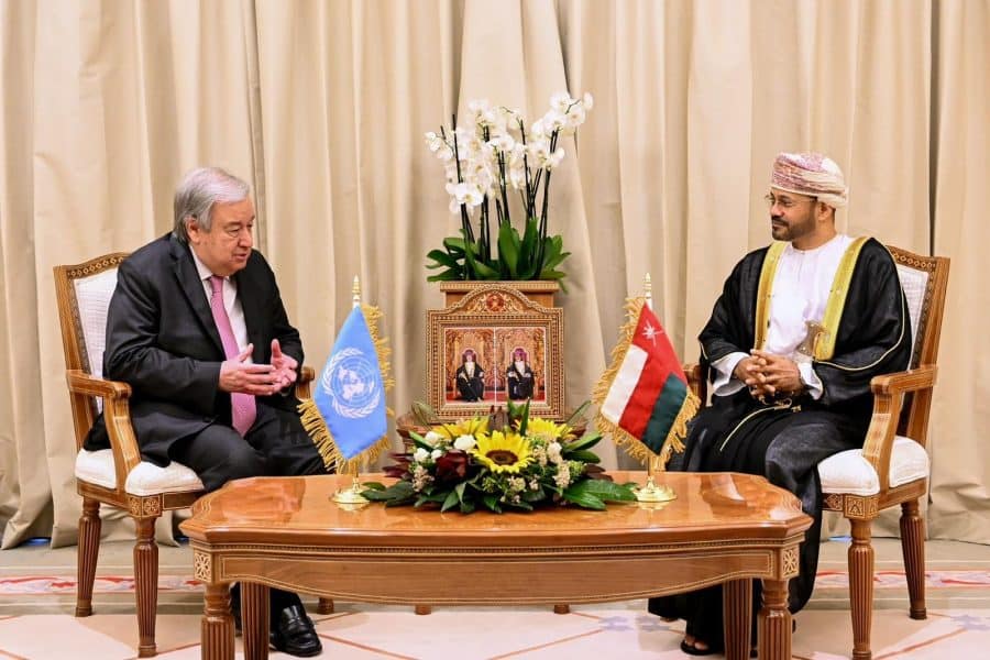 The Minister of Foreign Affairs and the Secretary-General of the United Nations stress the necessity of ending the Israeli occupation of the Palestinian territories