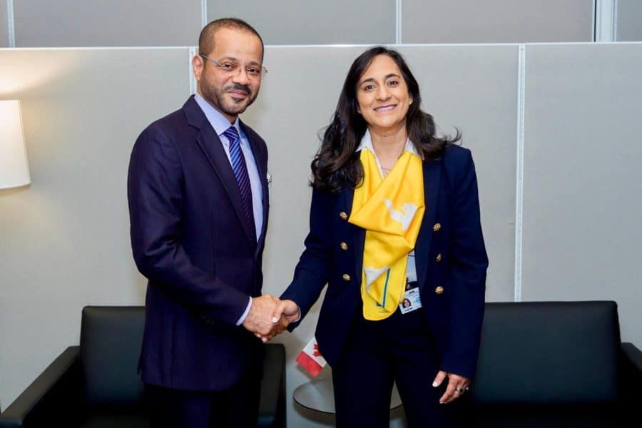 Minister discusses cooperation with Canadian counterpart