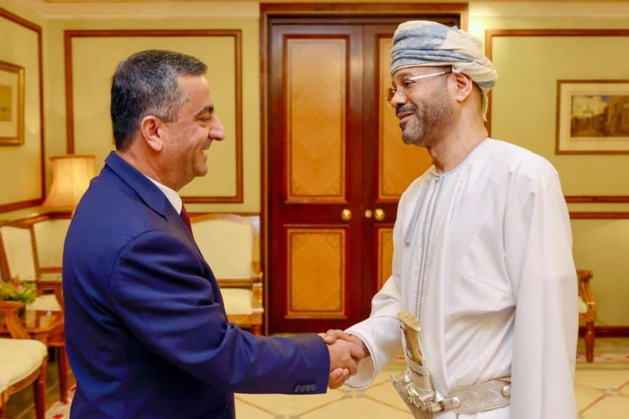 معالي السيد وزير الخارجية يستقبل السفير السوري بمناسبة انتهاء مهام عمله