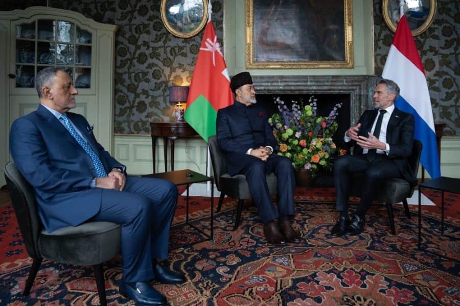 His Majesty meets with Prime Minister of Netherlands.