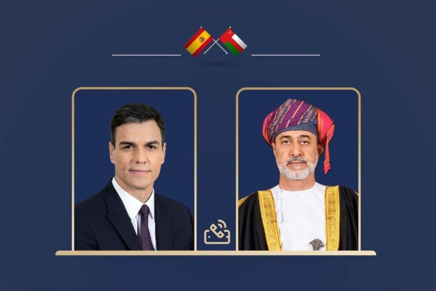 جلالة السلطان المعظم يتلقى اتصالًا هاتفيًا من رئيس وزراء مملكة إسبانيا