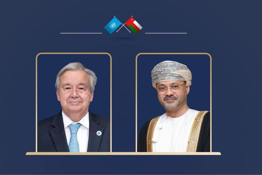 معالي السيد وزير الخارجية يبحث التطورات الإقليمية والدولية مع الأمين العام للأمم المتحدة