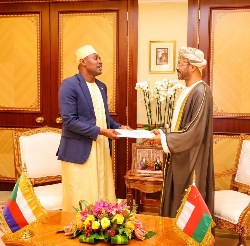 His Majesty receives message from Comoros President