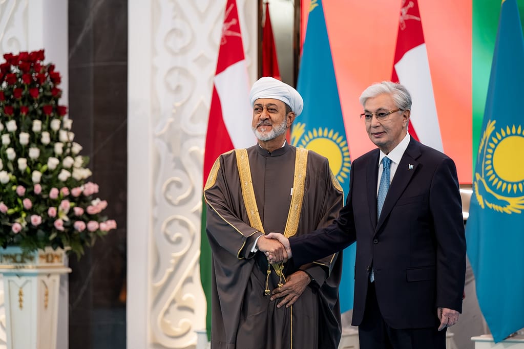 جلالةُ السُّلطان والرّئيسُ الكازاخستاني يعقدان جلستيْ مُباحثات ثنائيّةً ومُوسّعةً