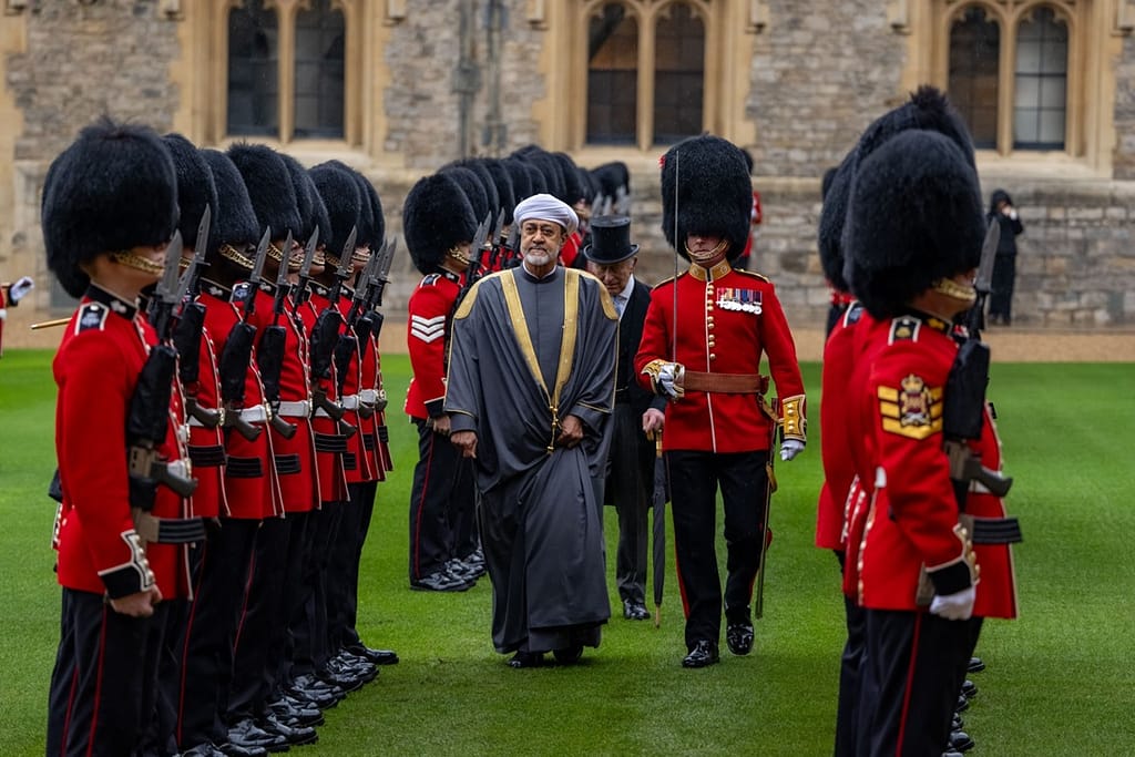 His Majesty accorded official reception ceremony at Windsor Castle