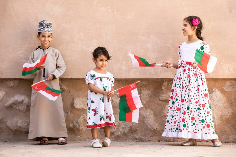 Omani girls and boys