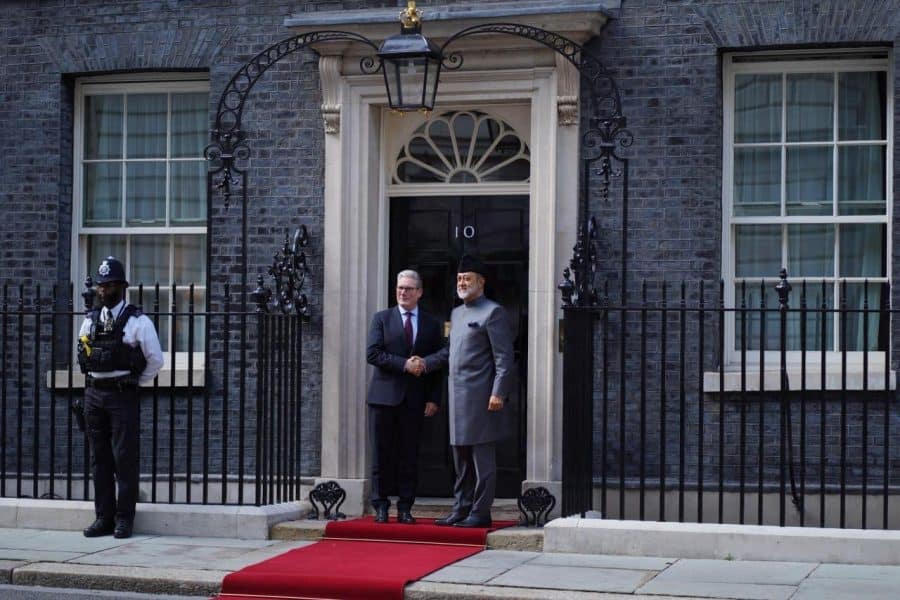 His Majesty The Sultan meets UK Prime Minister