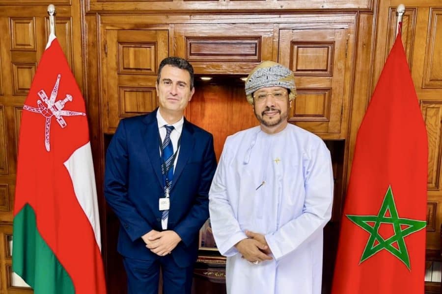 Ambassador to Morocco with director of Caisse de dépot et de gestion