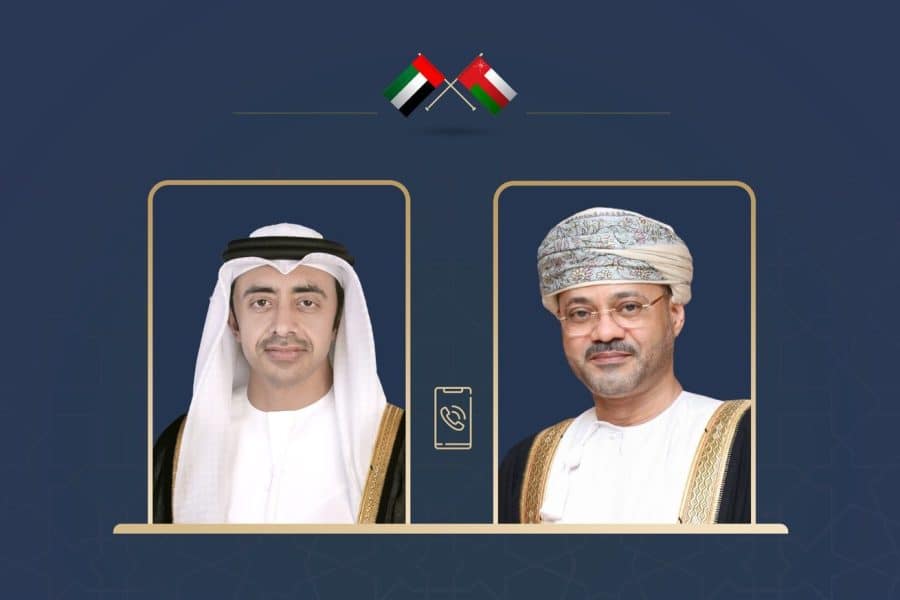 The Minister of Foreign Affairs receives a call from the Deputy Prime Minister and Minister of Foreign Affairs of UAE