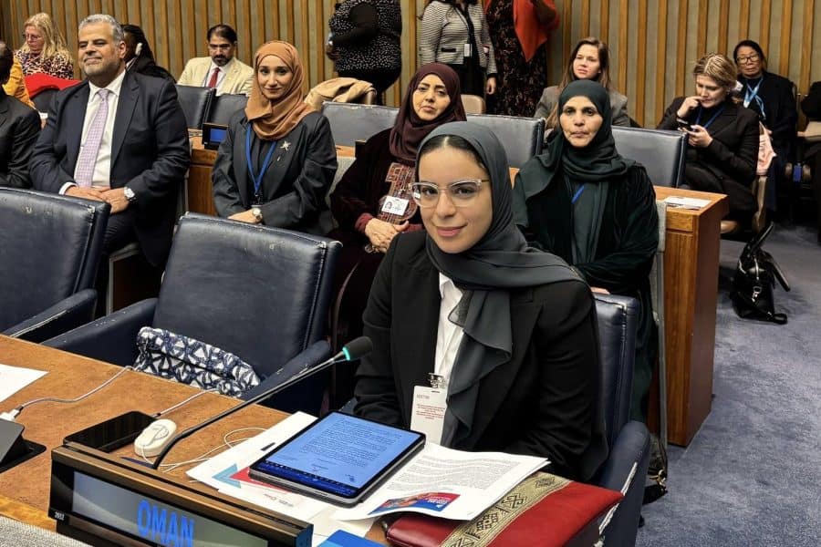 New York: Mariah Al Hinai represents Oman in the annual UN Commission on the Status of Women