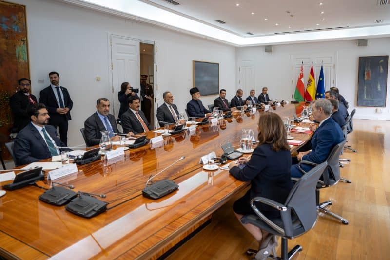 His Majesty hold talks with Spanish Prime Minister