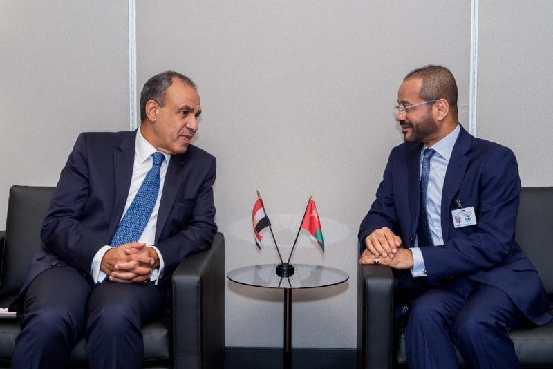 معالي السيد وزير الخارجية يجتمع مع نظيره المصري في نيويورك