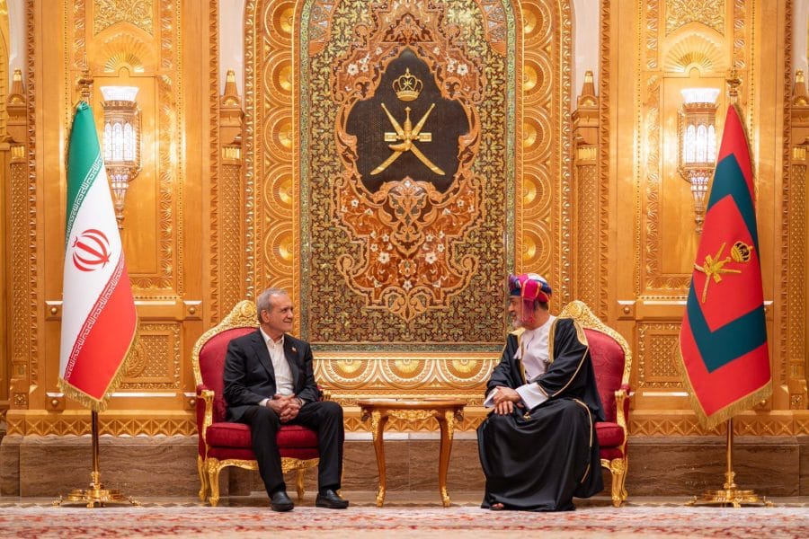 His Majesty holds official talks with the Iranian President