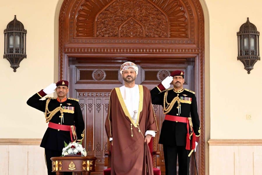 Minister at Royal Guard of Oman celebration