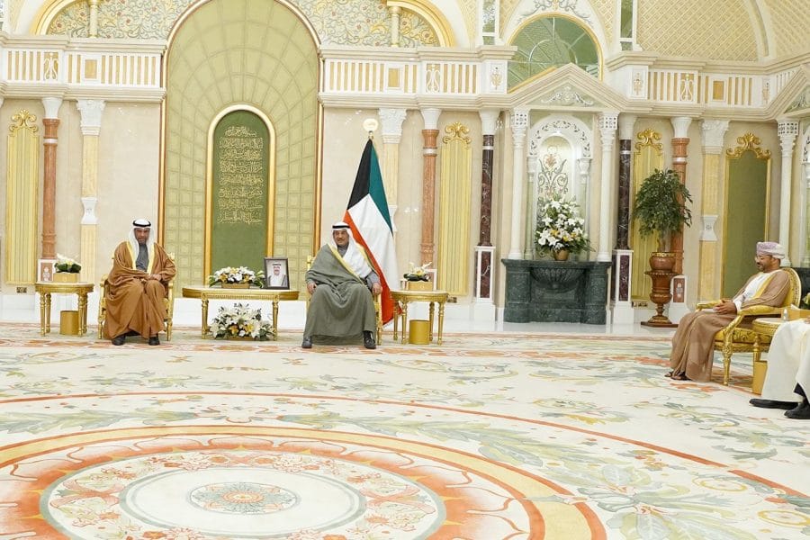 Crown Prince of Kuwait receives GCC Foreign Ministers
