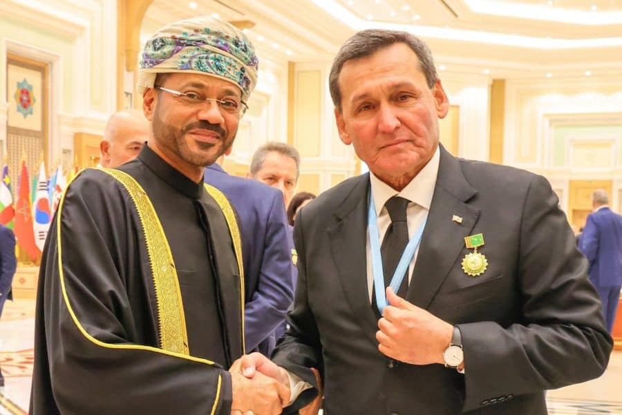 معالي السيد وزير الخارجية يلتقي نائب رئيس الوزراء في تركمانستان