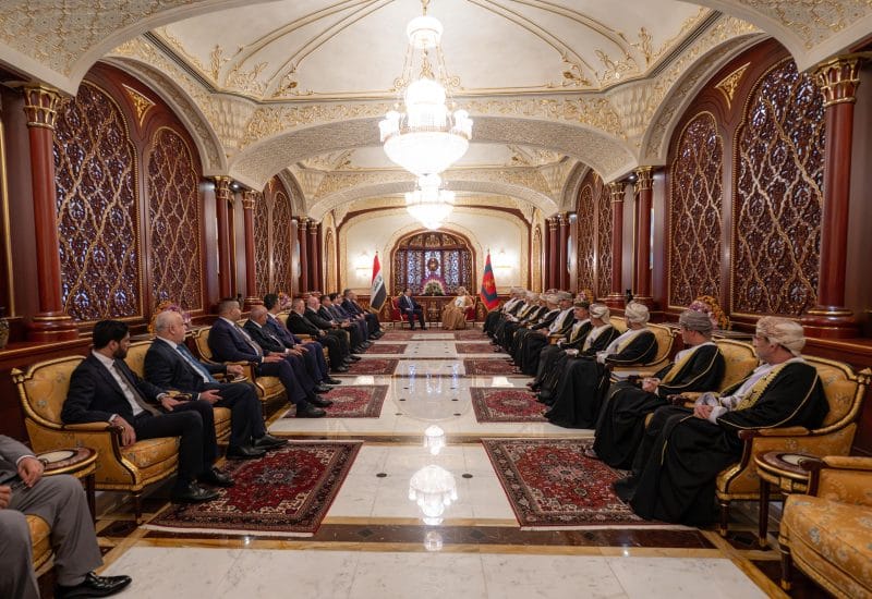 His Majesty gives an audience to the Prime Minister of Iraq