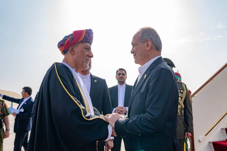 President of Iran Arrives in Oman