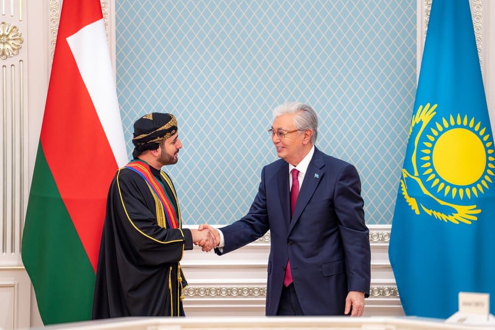 President of Kazakhstan confers Order of Friendship on His Highness Sayyid Theyazin