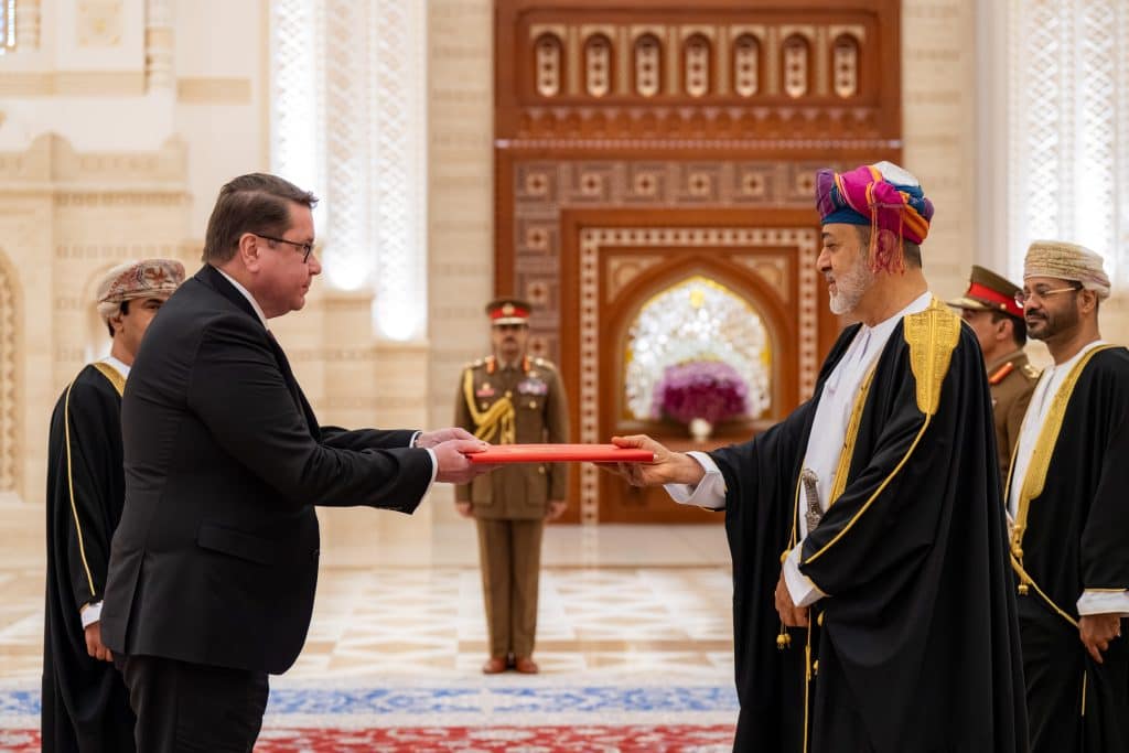 His Majesty receives credentials of several Ambassadors