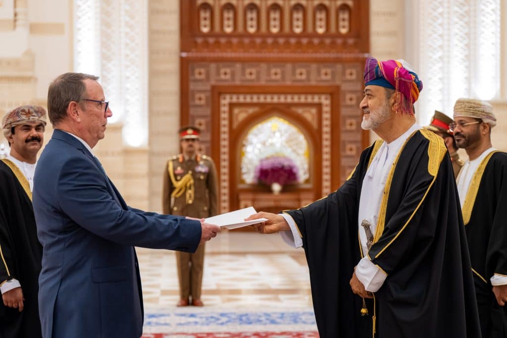 His Majesty receives credentials of several Ambassadors