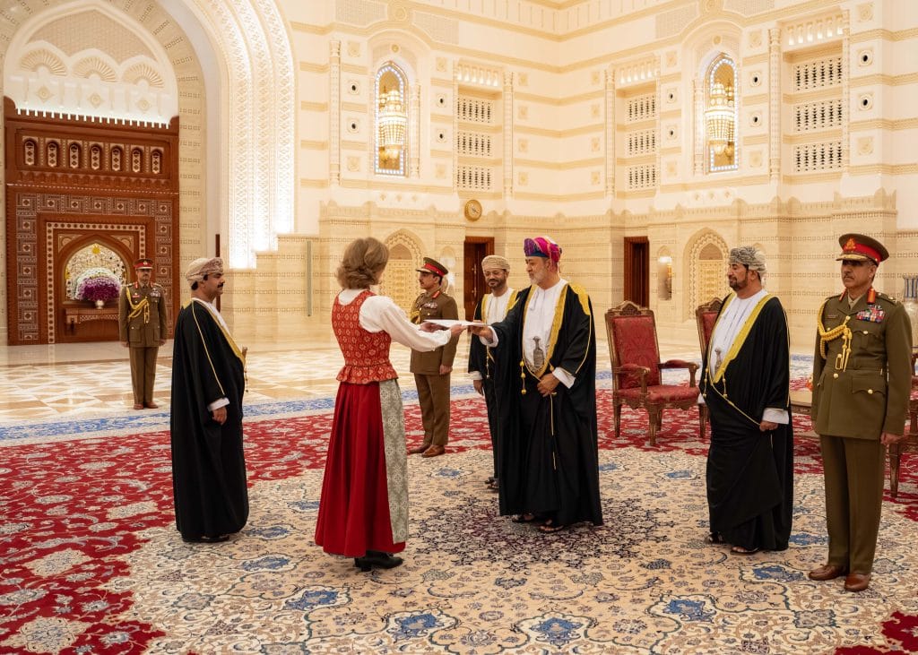 His Majesty receives credentials of several Ambassadors