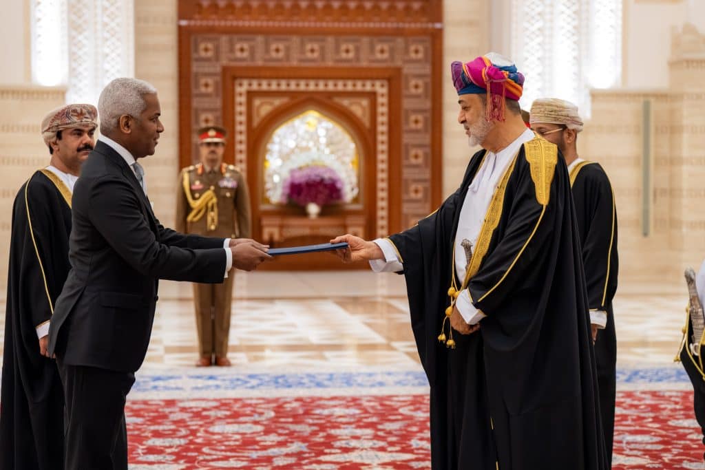 His Majesty receives credentials of several Ambassadors