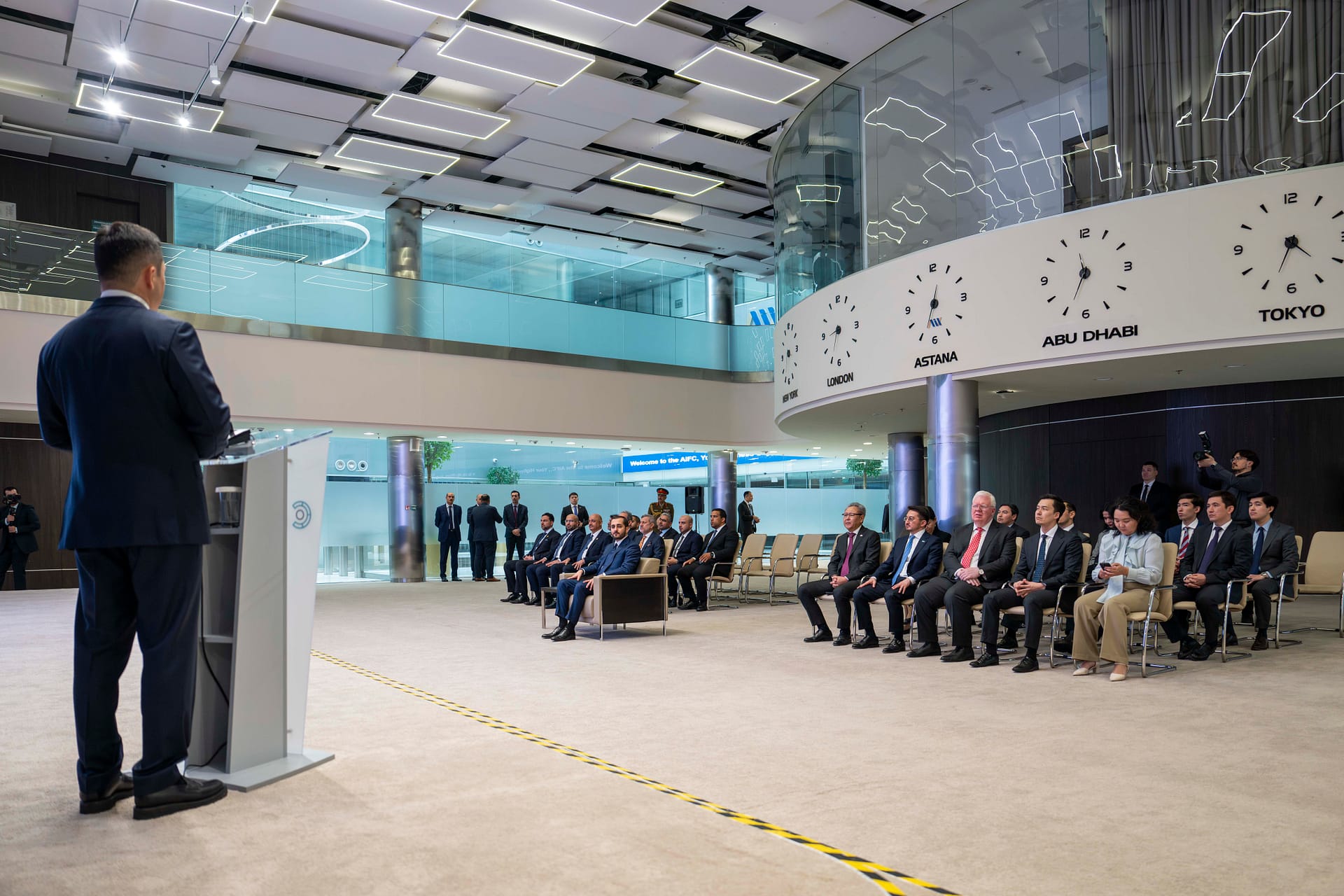 HH Sayyid Theyazin Visits Expo Area in Kazakhstan