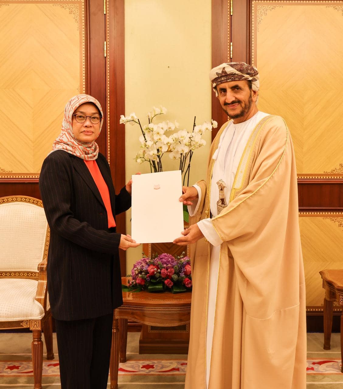 Political Undersecretary receives copies of credentials of several Ambassadors