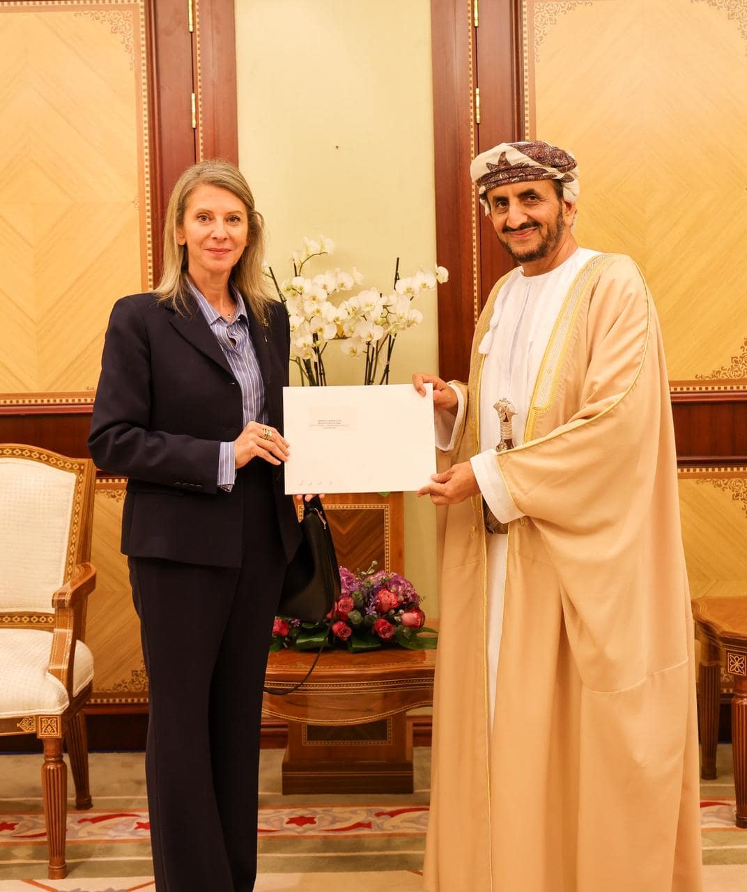Political Undersecretary receives copies of credentials of several Ambassadors