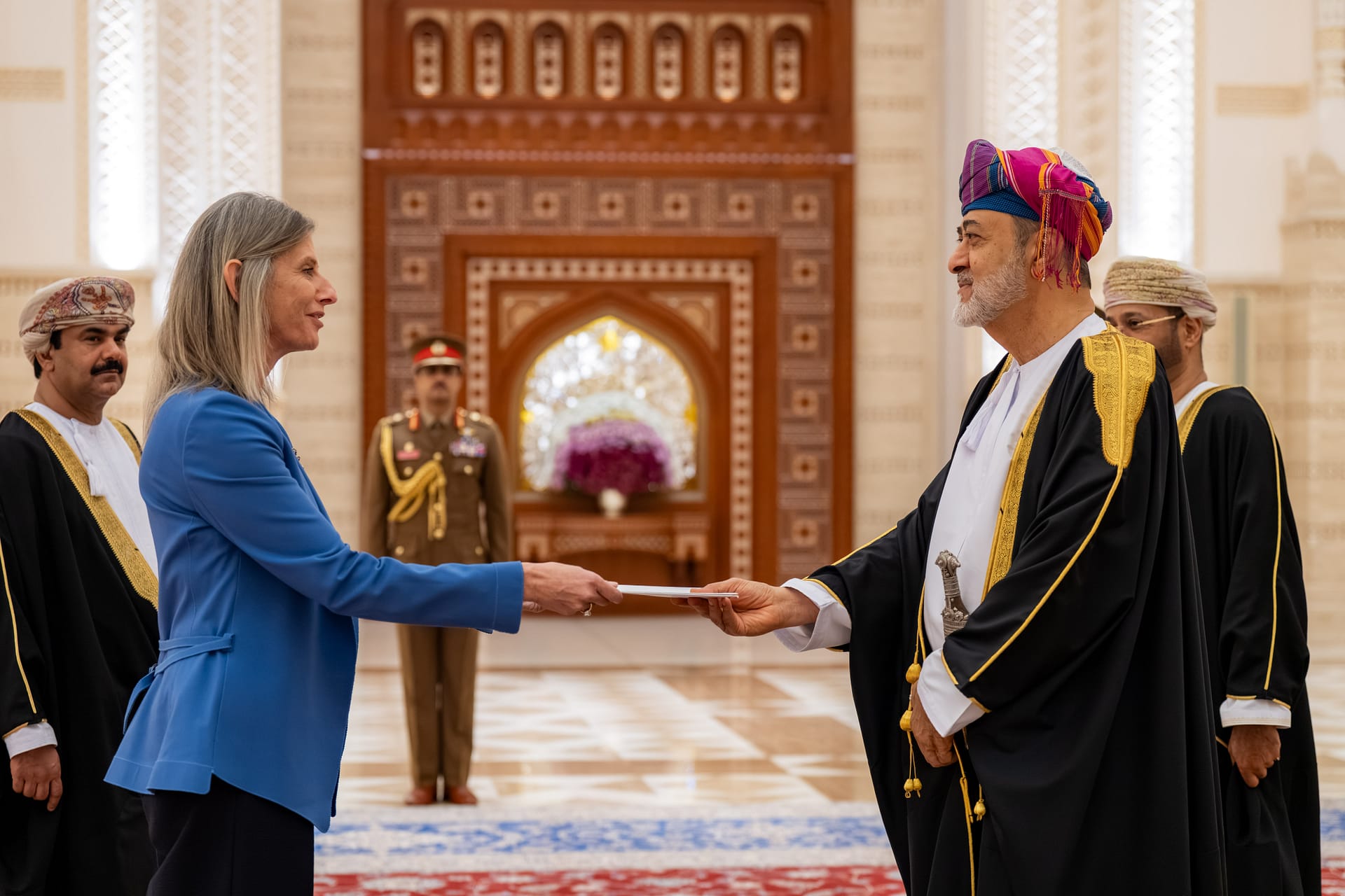His Majesty receives credentials of several Ambassadors