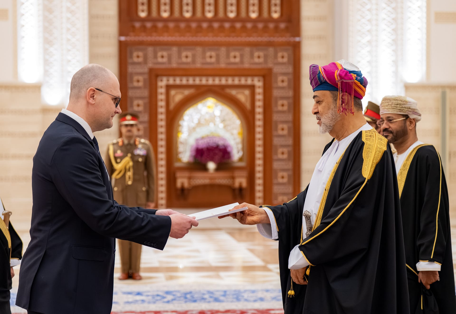 His Majesty receives credentials of several Ambassadors
