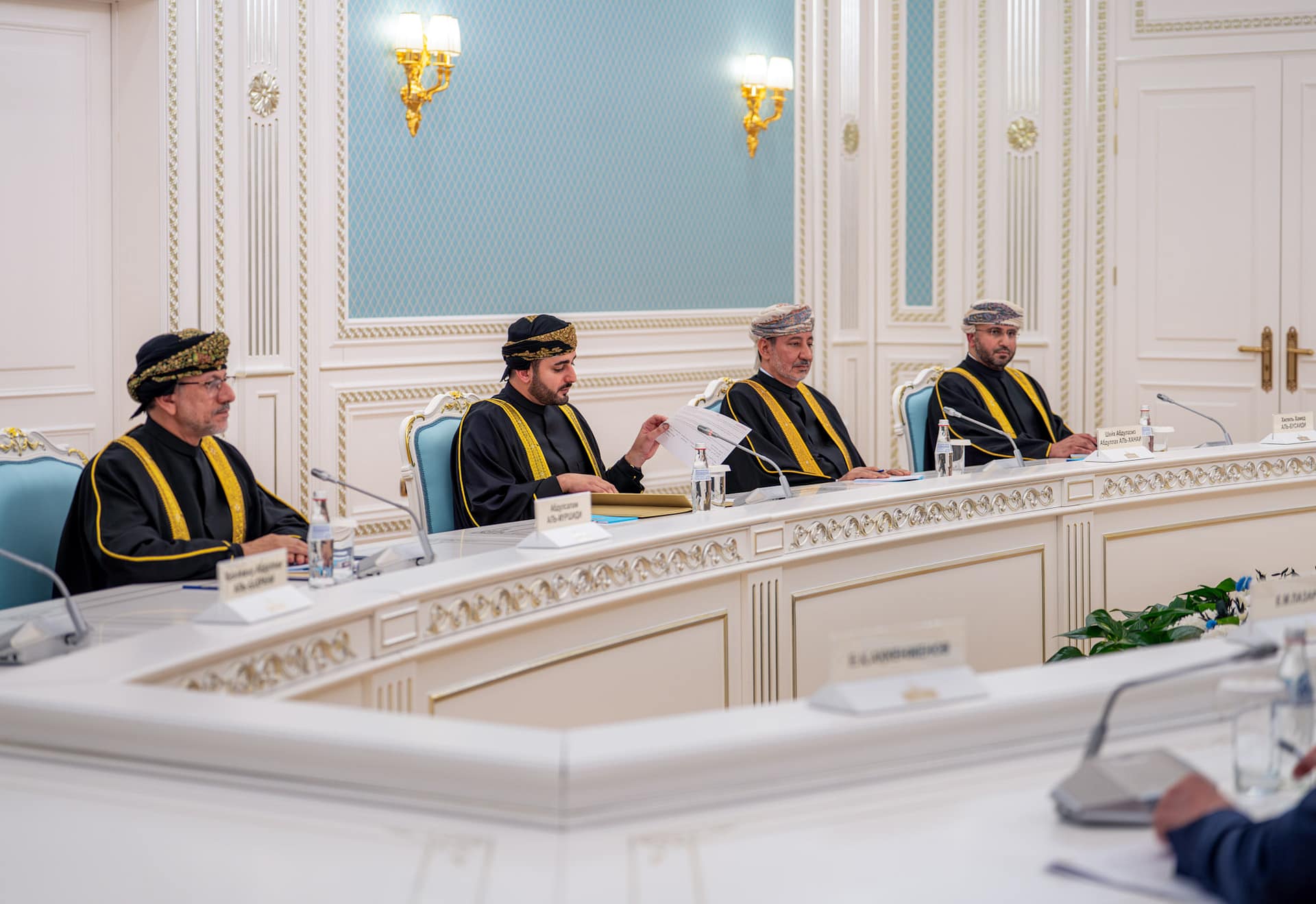 President of Kazakhstan holds official talks with His Highness Sayyid Theyazin